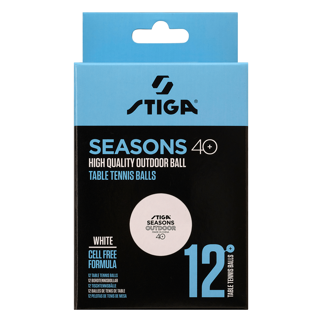 Seasons Outdoor ABS 12-pack White Bordtennisbolde