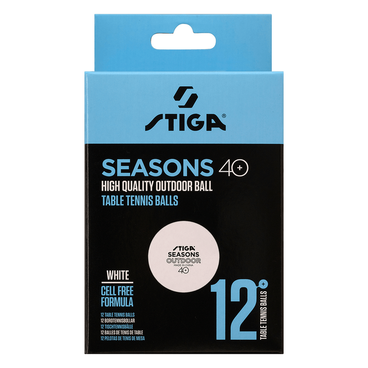 Seasons Outdoor ABS 12-pack White Bordtennisbolde