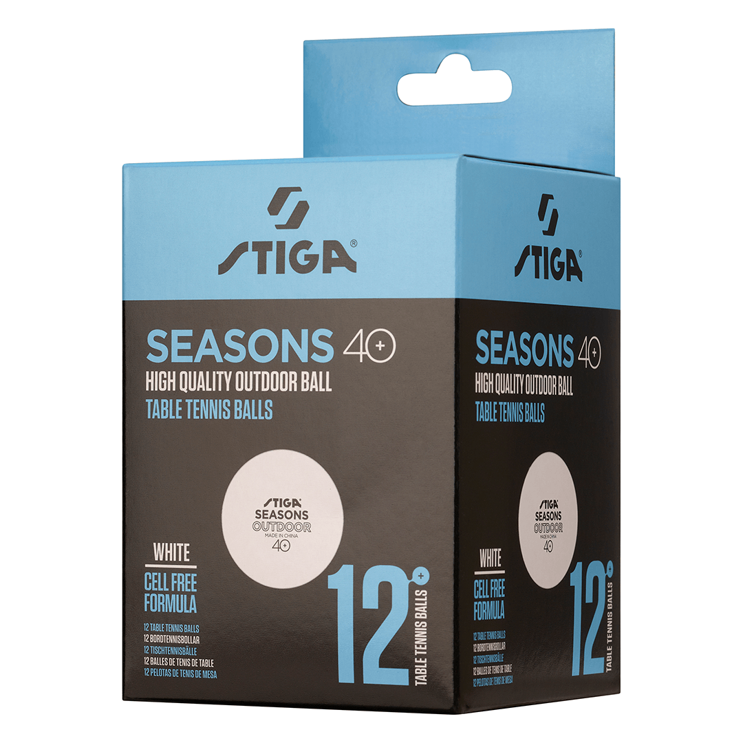 Seasons Outdoor ABS 12-pack White Bordtennisbolde