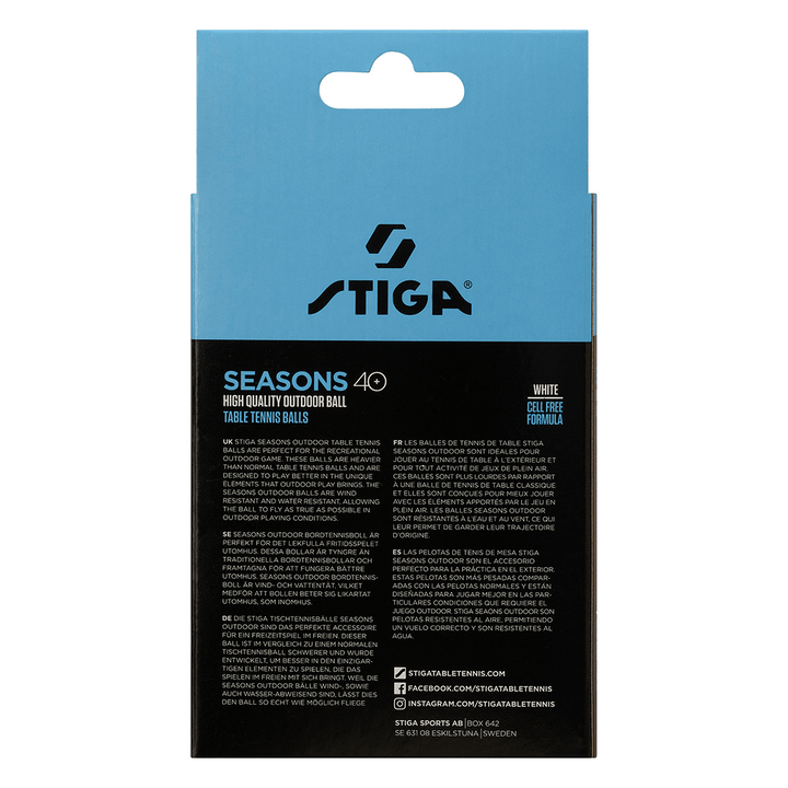 Seasons Outdoor ABS 12-pack White Bordtennisbolde