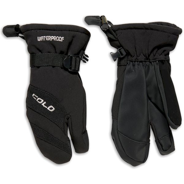 3-Finger Ski Gloves Junior Black