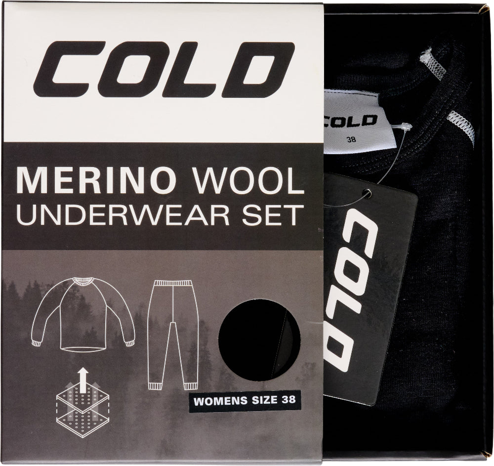Merino Wool Set Lady Black