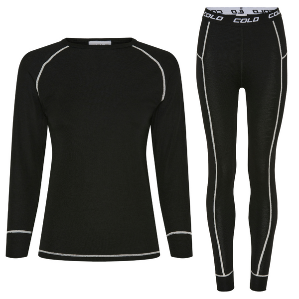 Merino Wool Set Lady Black