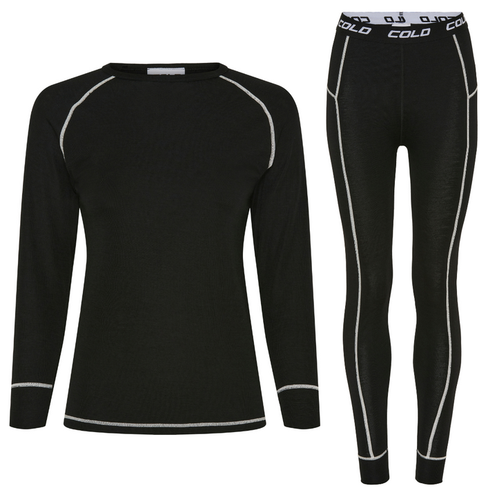 Merino Wool Set Lady Black