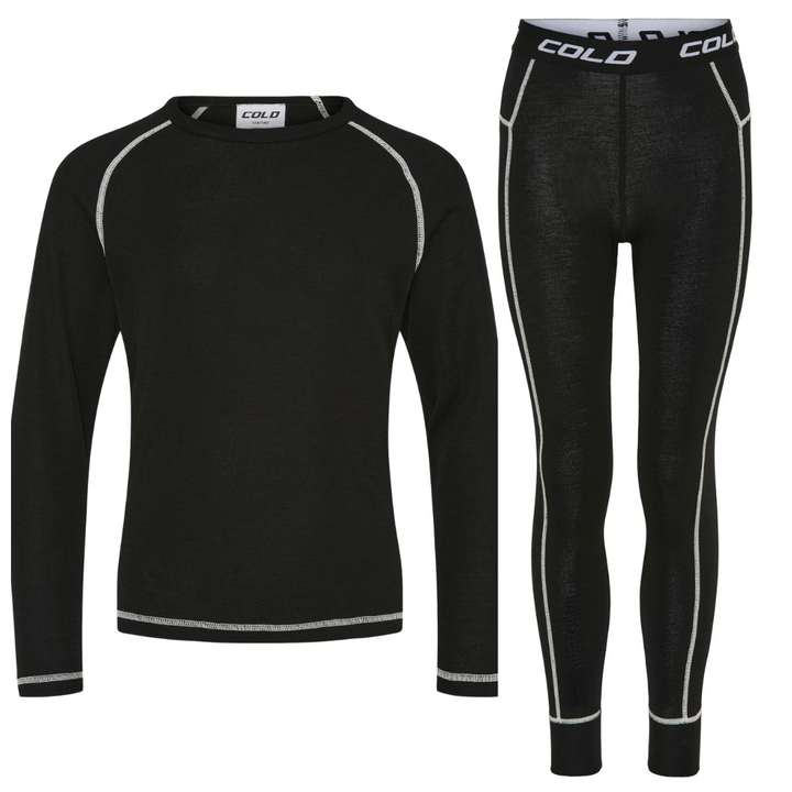 Merino Wool Set Junior Black