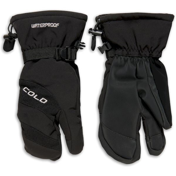 3-Finger Ski Gloves Black