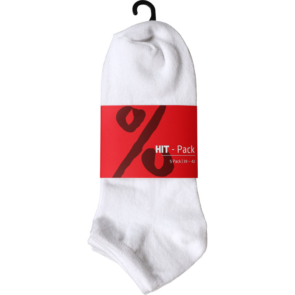 HIT 5-Pack Sneaker Socks - White