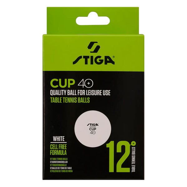 Cup ABS 12-pack Bordtennisbolde - White