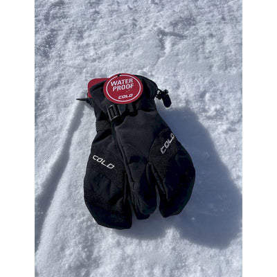 3-Finger Ski Gloves Black