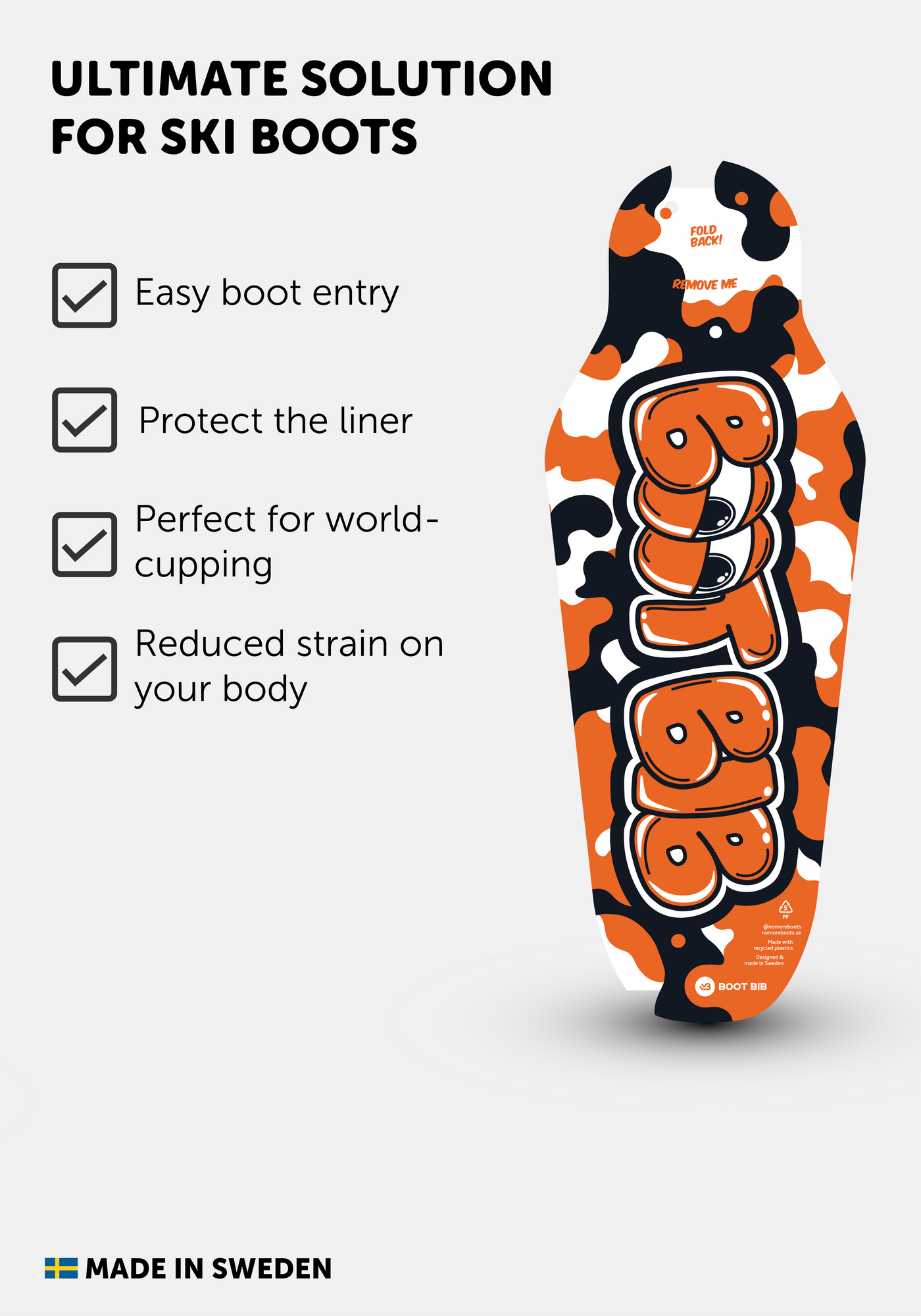 Boot Bib Junior - Camo Orange