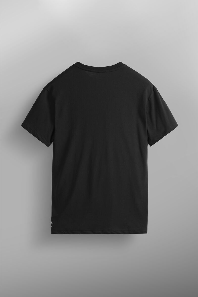 Basement Flock Tee - B Black