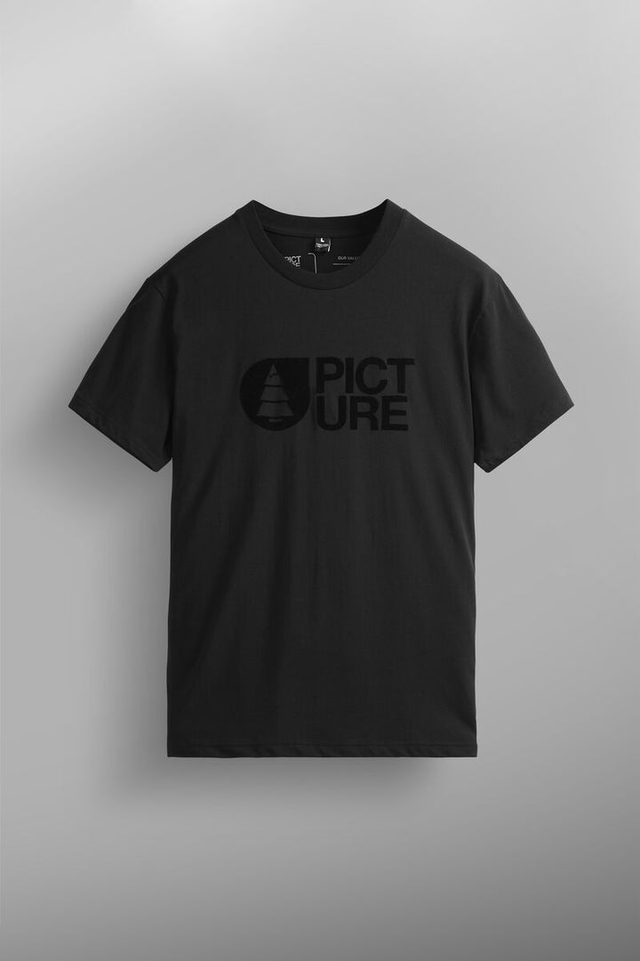 Basement Flock Tee - B Black