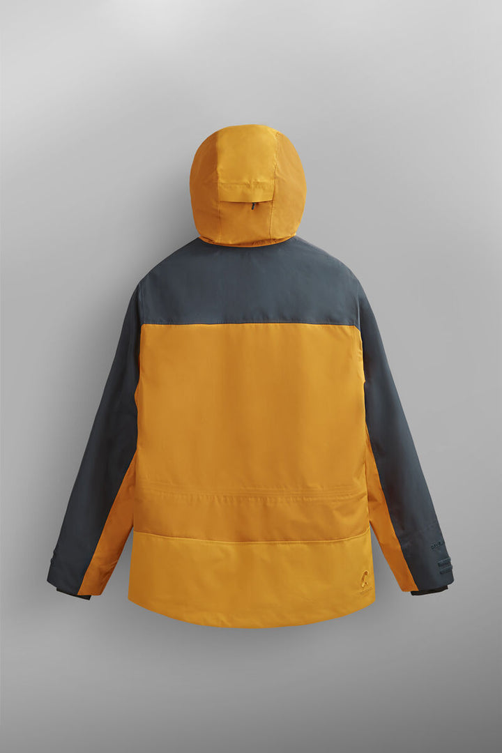 Broader 3L Jacket - B Camel-Dark Blue
