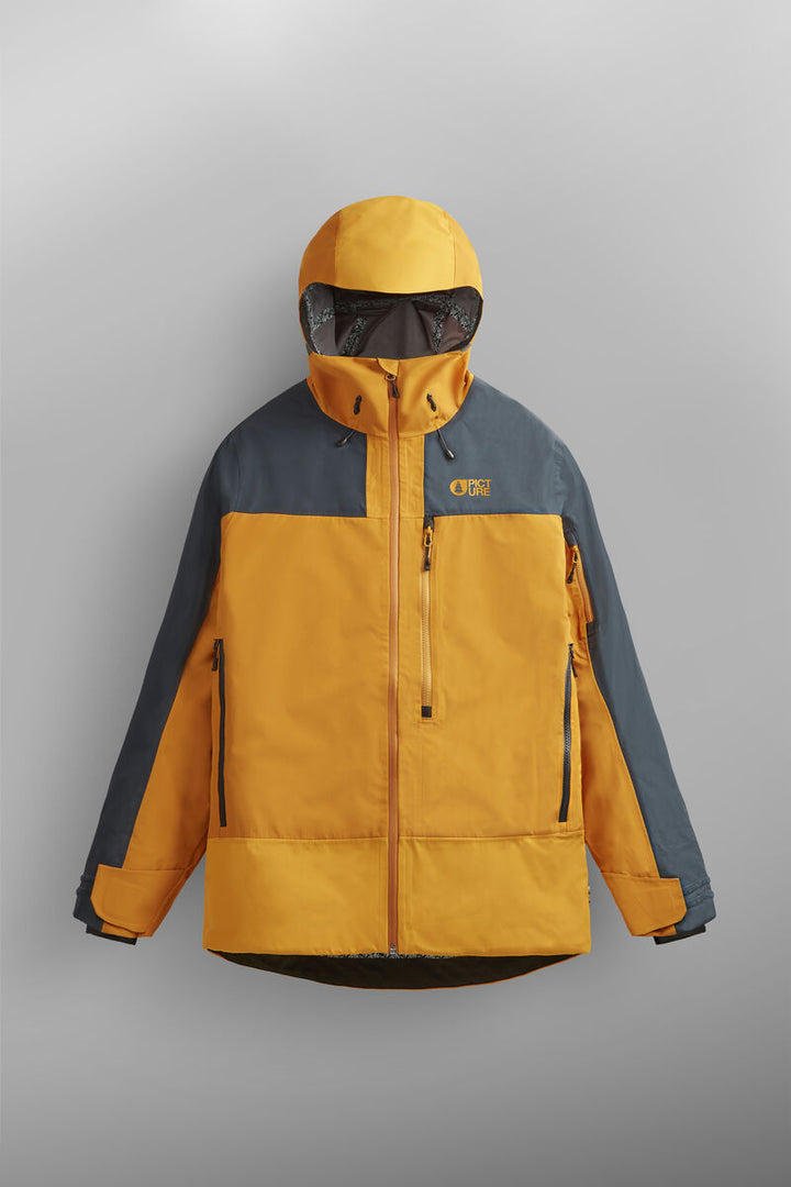 Broader 3L Jacket - B Camel-Dark Blue