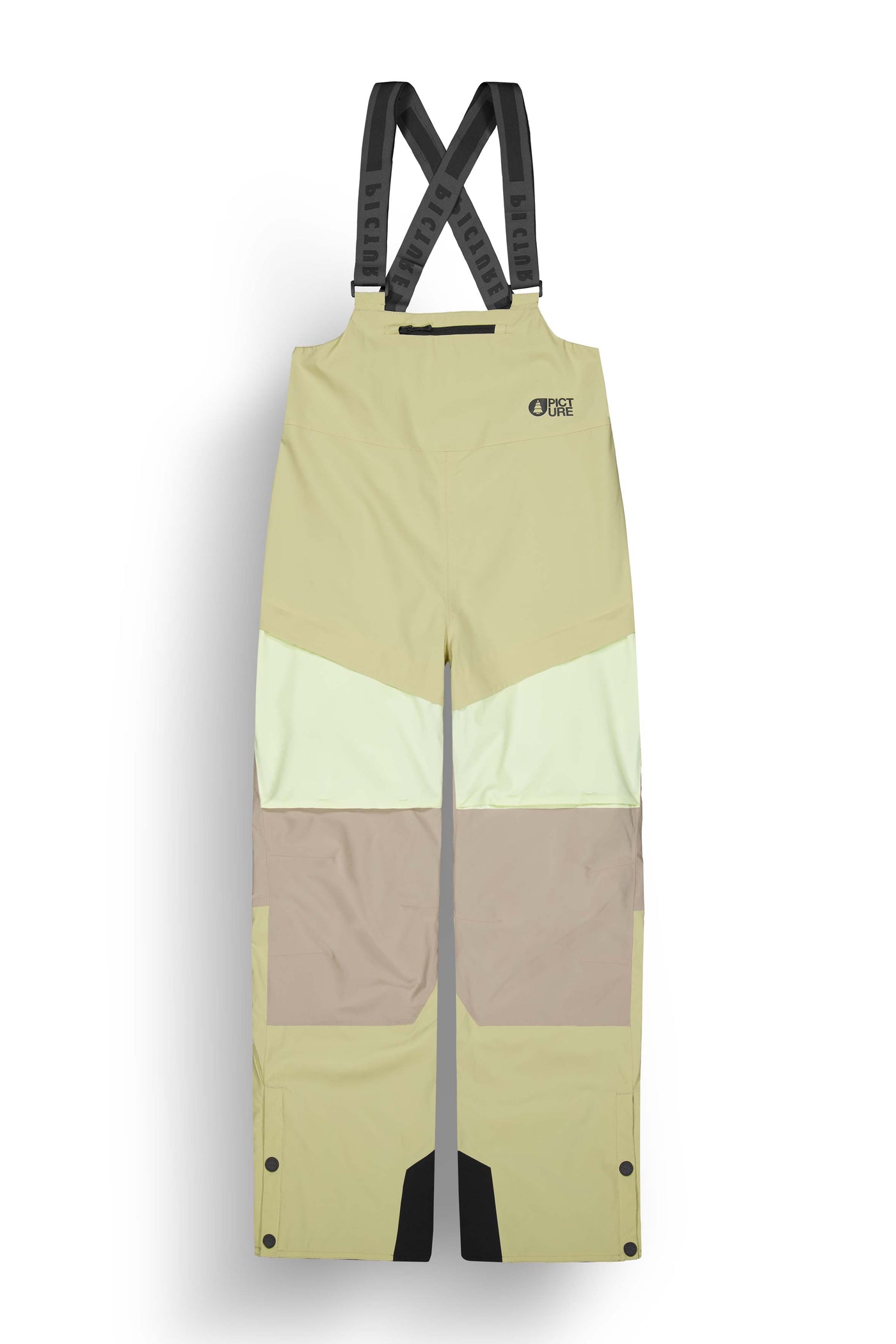 ELWY BIB PANTS - HEMP ROEBUCK LIME CREAM