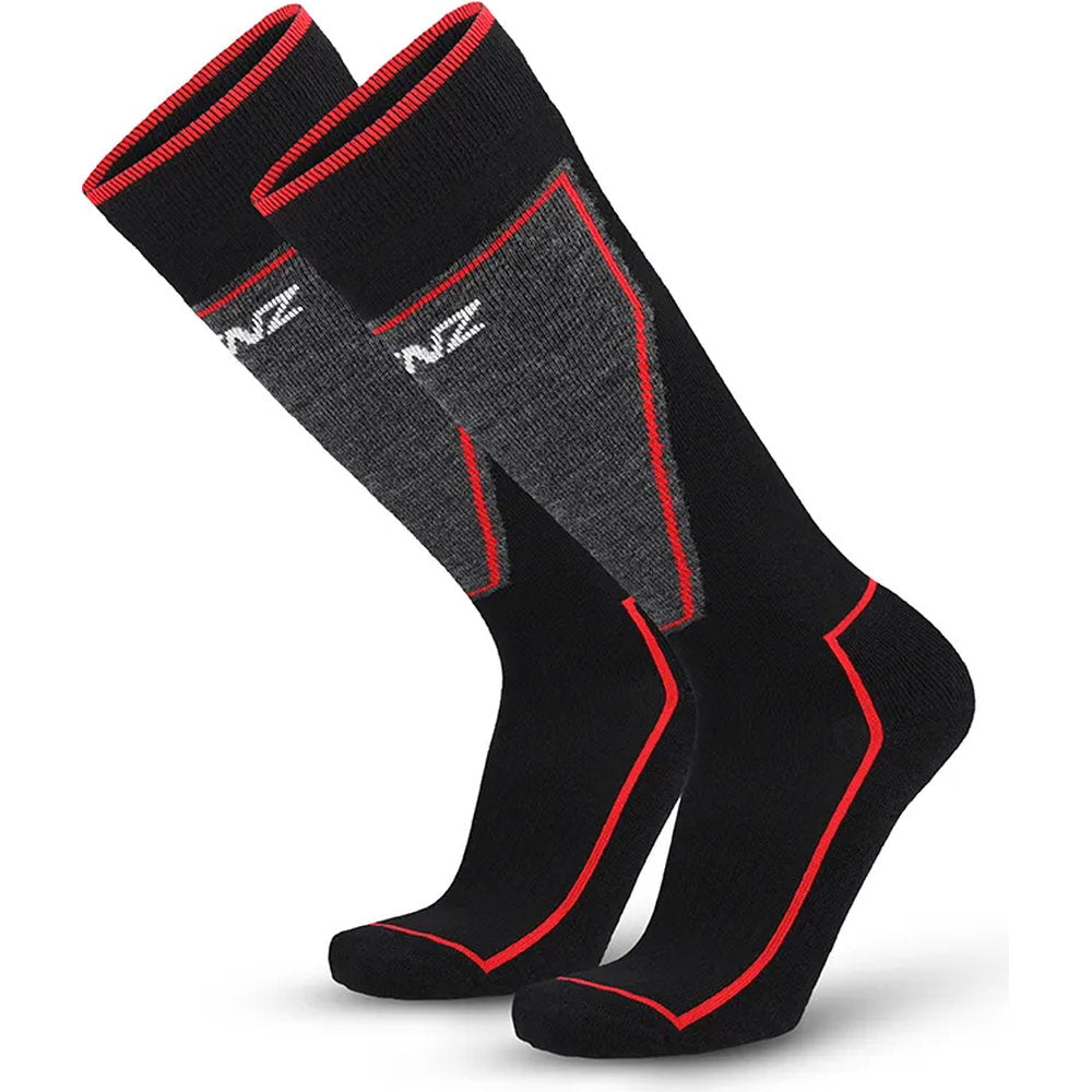 Performance Ski Socks 2-pak - Black/Red