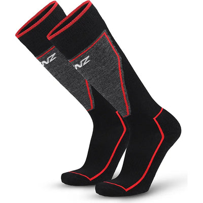 Performance Ski Socks 2-pak - Black/Red