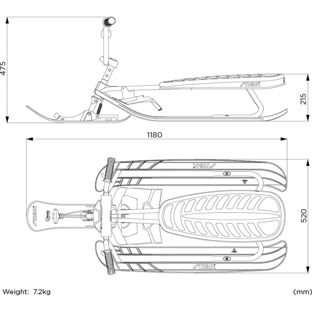 Snowracer Curve Sx Black/Black