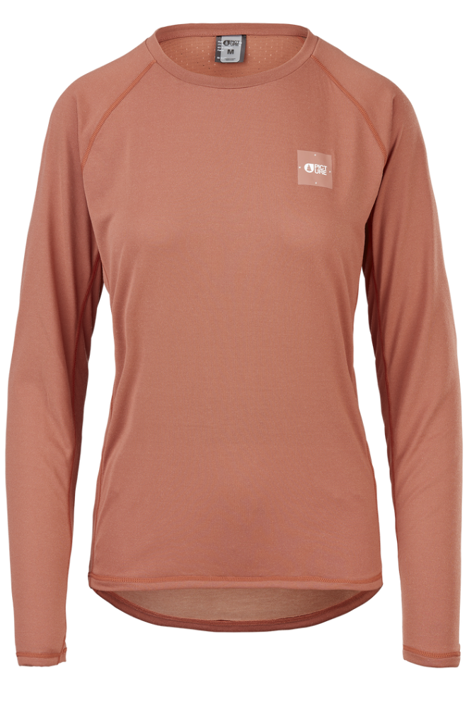Kiersi LS Tech Tee - B Ceder Wood